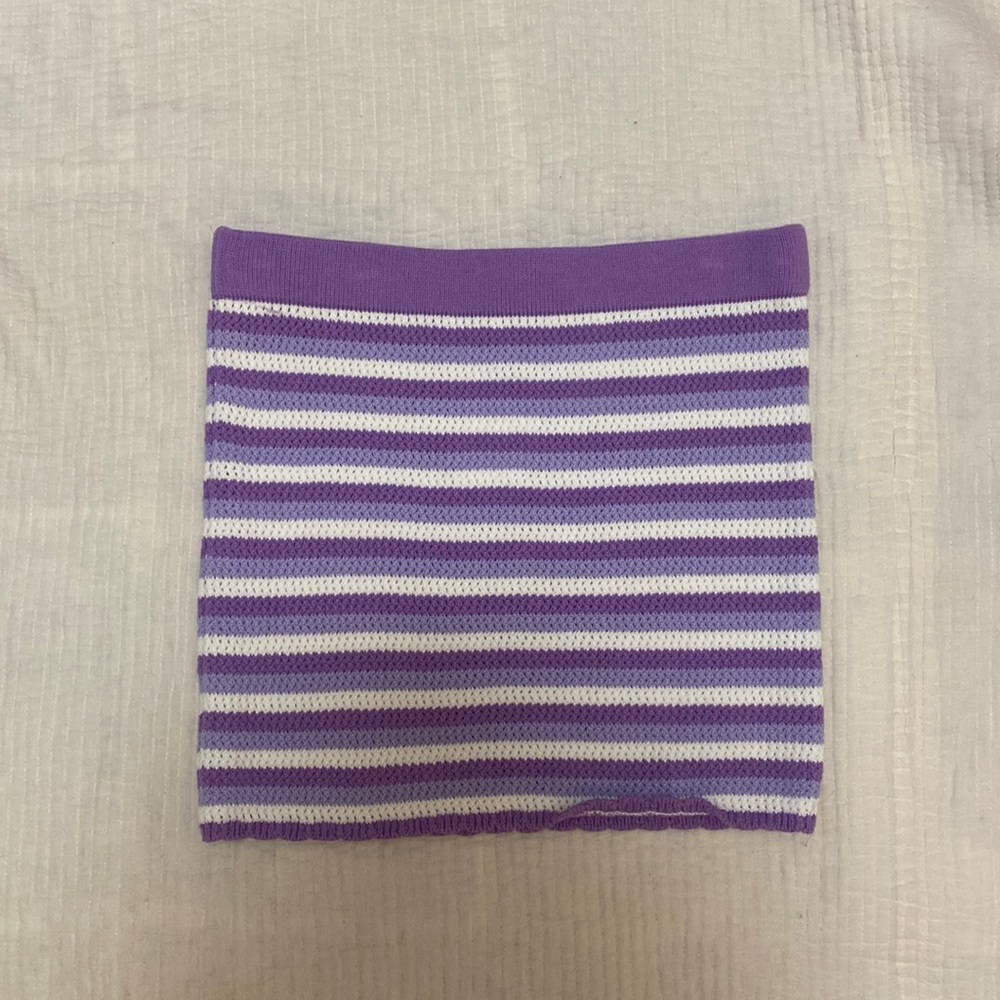 Crochet mini skirt